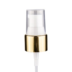 20/410 Gold/White Smooth Treatment Pump - 4" Dip Tube & 130mcl Output