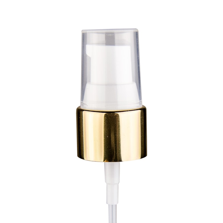 20/410 Gold/White Smooth Treatment Pump - 4" Dip Tube & 130mcl Output