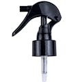 24/410 Black Polypropylene Mini Trigger Sprayer with Lock Button & 7-3/4" PE Dip Tube (Bottle Sold Separately)