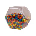 129 oz. Clear PVC Hexagon Jar with 110mm Snap-on Neck (Lid Sold Separately)