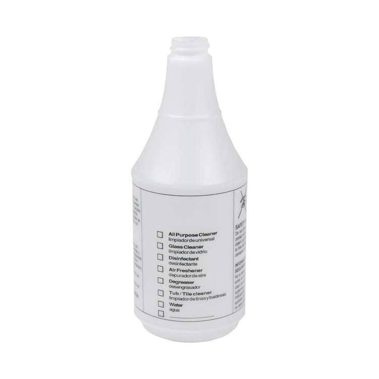 24 oz. HDPE Multi-Product Cleaner Bottle with 28/400 Neck (Sprayer or Cap Sold Separately)