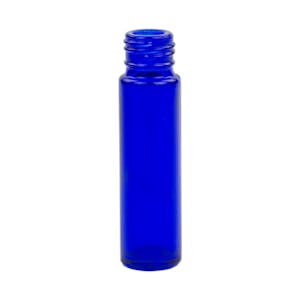 8mL Cobalt Blue Glass Cylinder Bottle (Cap & Roller Sold Separately)