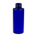 2 oz. Cobalt Blue PET Cylindrical Bottle with 20/410 Neck  (Cap Sold Separately)