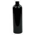 12 oz. Black PET Cosmo Round Bottle with 24/410 Neck (Cap Sold Separately)