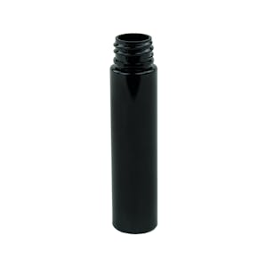 1 oz. Black Slim PET Cylinder Bottle with 20/410 Neck  (Cap Sold Separately)