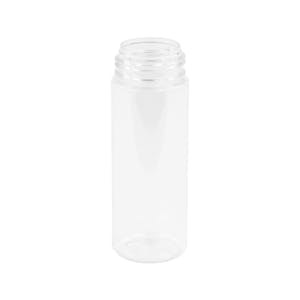 180mL Clear PET Foaming-Style Cylinder Bottle with 43mm Neck (Pump Sold Separately)