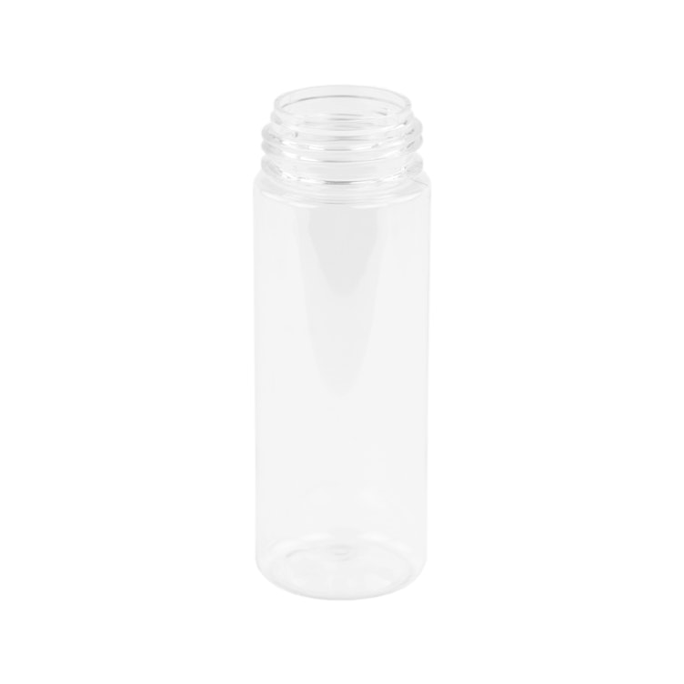 180mL Clear PET Foaming-Style Cylinder Bottle with 43mm Neck (Pump Sold Separately)