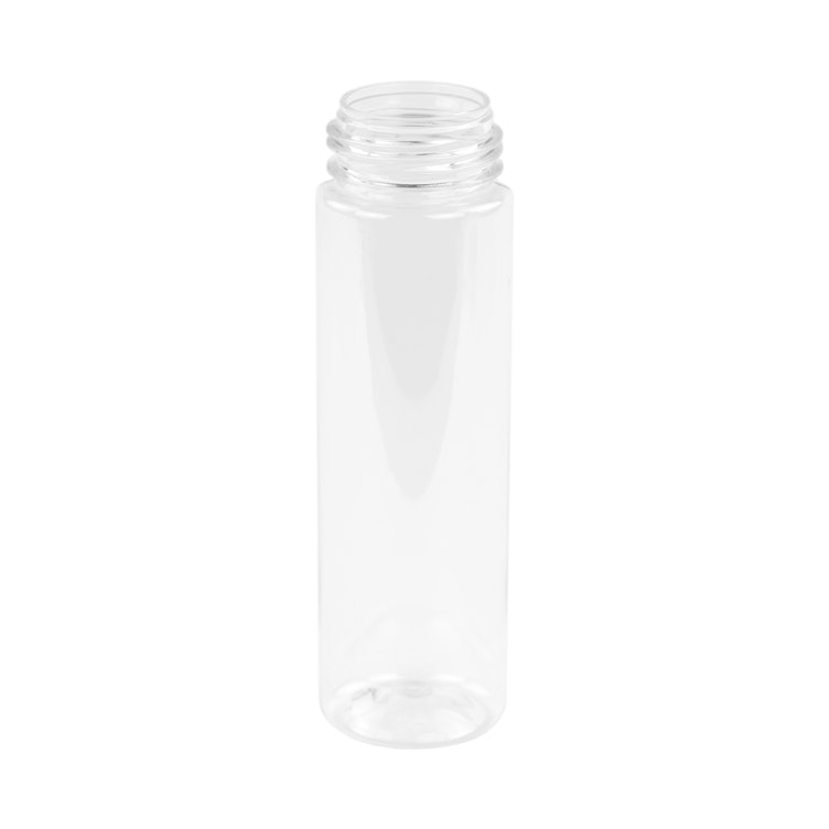 210mL Clear PET Foaming-Style Cylinder Bottle with 43mm Neck (Pump Sold Separately)
