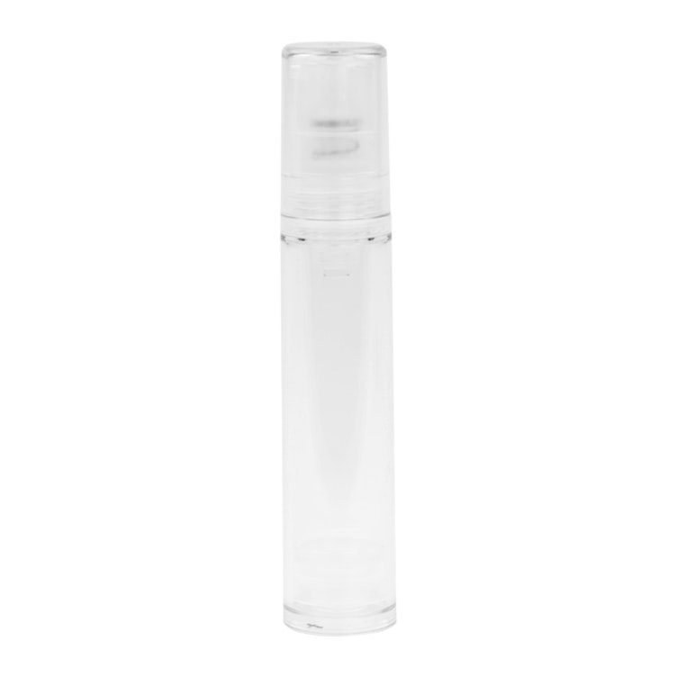 10mL Clear Mini Airless Treatment Bottle with Pump & Cap