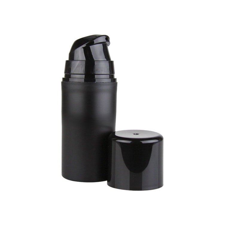 15mL Black Mini Airless Dispenser with Cap
