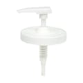 89/400 White Fine Ribbed Lock Down Lotion Pump with 3-5/8" Dip Tube