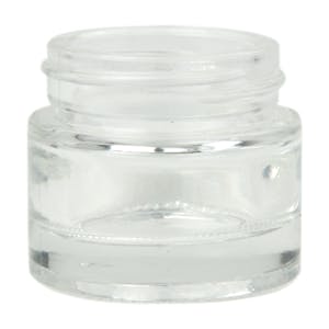 29-1/2mL Clear Glass Round Jar with 48/400 Neck (Caps Sold Separately)
