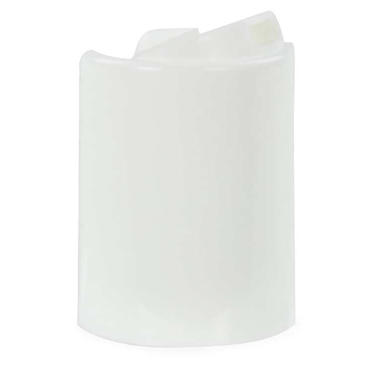 24/415 White Polypropylene Disc-Top Dispensing Cap with 0.310" Orifice