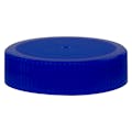 63/400 Blue Polyethylene Unlined Ribbed Cap