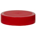 70/400 Red Polyethylene Unlined Ribbed Cap