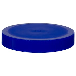 89/400 Blue Polyethylene Unlined Ribbed Cap