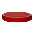 100/400 Red Polypropylene Unlined Ribbed Cap