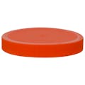 100/400 Orange Polypropylene Unlined Ribbed Cap