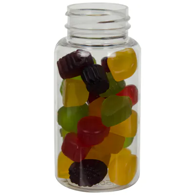 150cc Clear PET Packer Bottle with 38/400 Neck (Cap Sold Separately)