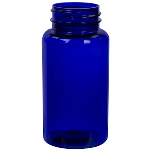 150cc Cobalt Blue PET Packer Bottle with 38/400 Neck (Cap Sold Separately)
