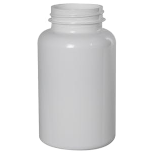 250cc White PET Packer Bottle with 45/400 Neck (Cap Sold Separately)