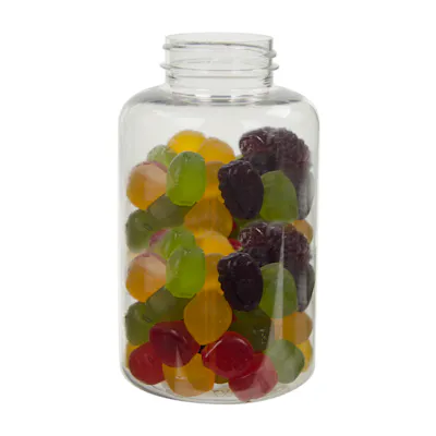 500cc Clear PET Packer Bottle with 45/400 Neck (Cap Sold Separately)