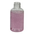2 oz. Clear PET Squat Boston Round Bottle with 20/410 Neck (Cap Sold Separately)