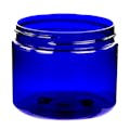 6 oz. Cobalt Blue PET Straight-Sided Round Jar with 70/400 Neck (Cap Sold Separately)