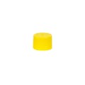 18/410 Yellow Polypropylene Unlined Ribbed Cap