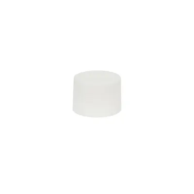 18/410 White Polypropylene Unlined Ribbed Cap