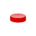 38/400 Red Polypropylene Unlined Ribbed Cap