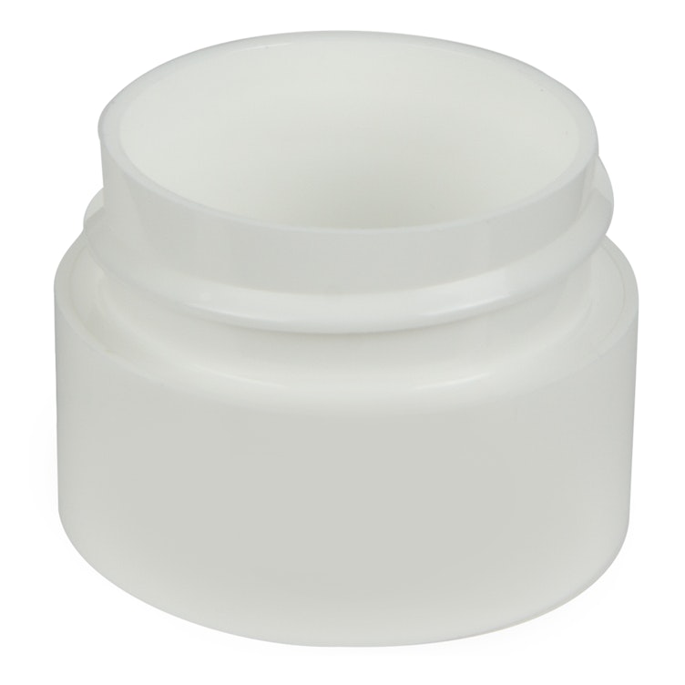 White Polypropylene Straight-Sided Double-Wall Jars