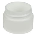 1 oz. White Polypropylene Straight-Sided Double-Wall Round Jar with 53/400 Neck (Cap Sold Separately)