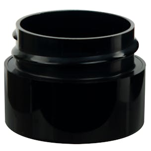 Black Polypropylene Straight-Sided Double-Wall Jars