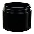 2 oz. Black Polypropylene Straight-Sided Double-Wall Round Jar with 58/400 Neck (Cap Sold Separately)