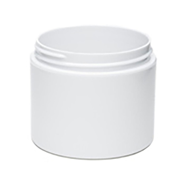 Round Storage Container, White, Polypropylene