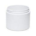 4 oz. White Polypropylene Straight-Sided Double-Wall Round Jar with 70/400 Neck (Cap Sold Separately)