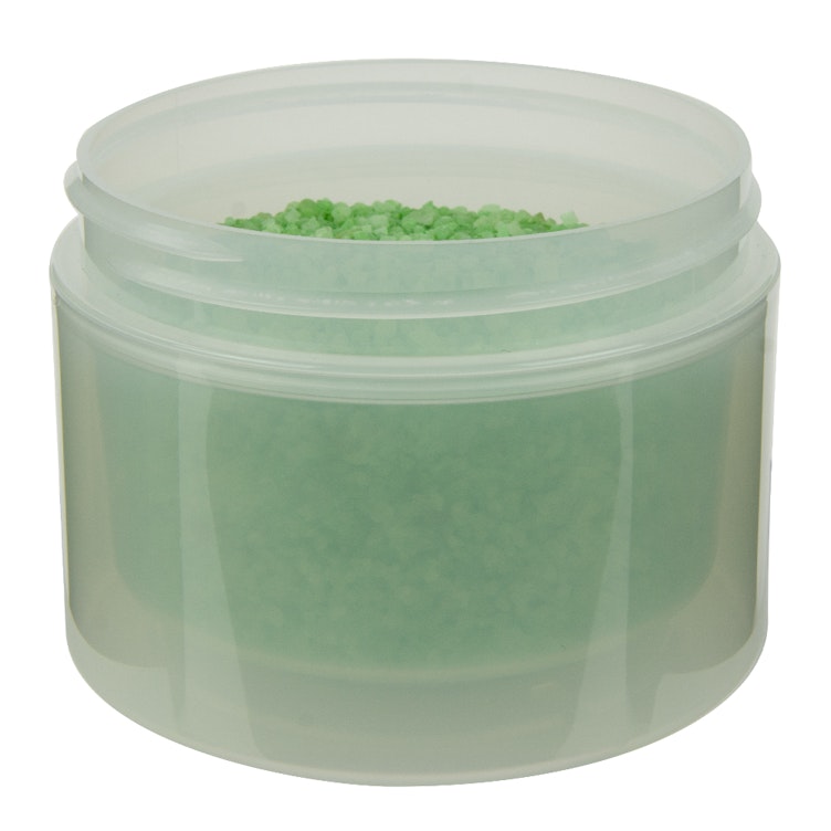 8 oz. Natural Polypropylene Straight-Sided Double-Wall Round Jar with 89/400 Neck (Cap Sold Separately)