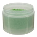 1 oz. Natural Polypropylene Straight-Sided Double-Wall Round Jar with 53/400 Neck (Cap Sold Separately)