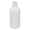60mL Shiny White E-Liquid Boston Round Glass Bottle with 20/400 Neck (Cap Sold Separately)