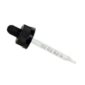20/400 Black CRC Glass Dropper Assembly with 76mm Tube