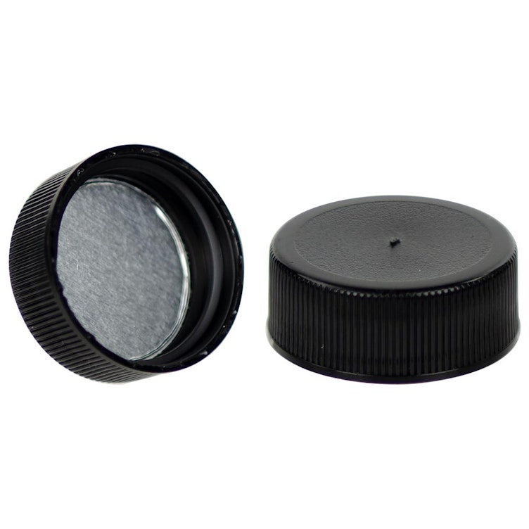 28/400 Black Cap with Foil Induction Seal