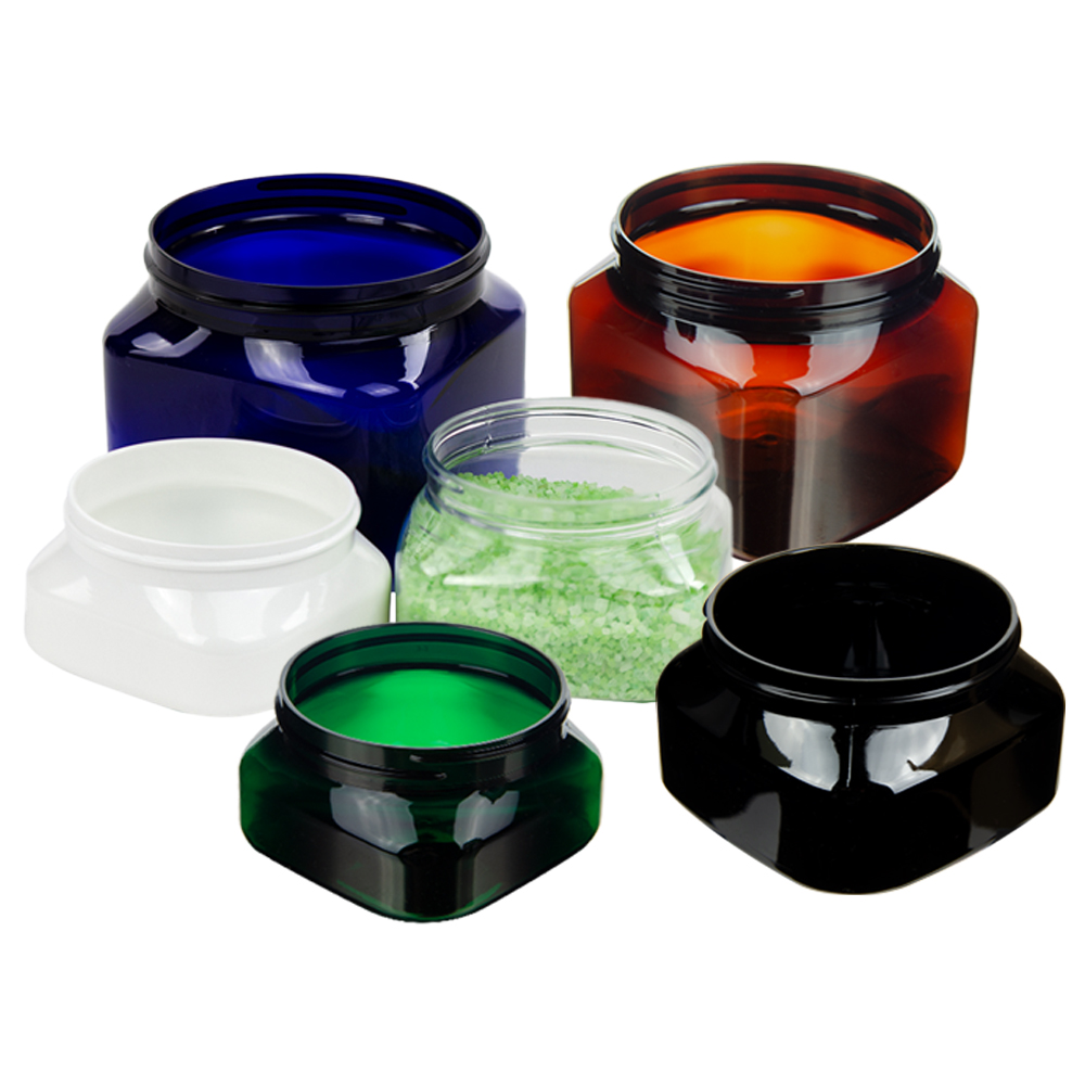 PET Firenze Square Jars | U.S. Plastic Corp.