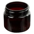 1 oz. Amber PET Straight-Sided Round Jar with 38/400 Neck (Cap Sold Separately)