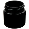 1 oz. Black PET Straight-Sided Round Jar with 38/400 Neck (Cap Sold Separately)