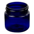 1 oz. Cobalt Blue PET Straight-Sided Round Jar with 38/400 Neck (Cap Sold Separately)