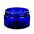 4 oz. Cobalt Blue PET Straight-Sided Round Jar with 70/400 Neck (Cap Sold Separately)