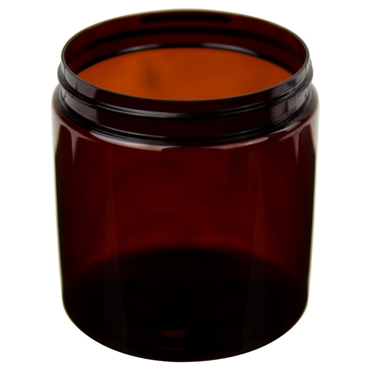 16 oz. Clear PET Plastic Jar, Straight Sided, 89mm 89-400