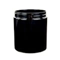 19 oz. Black PET Straight-Sided Round Jar with 89/400 Neck (Cap Sold Separately)