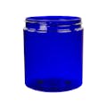 19 oz. Cobalt Blue PET Straight-Sided Round Jar with 89/400 Neck (Cap Sold Separately)